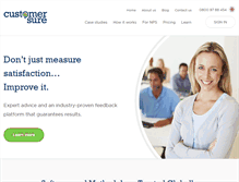 Tablet Screenshot of customersure.com