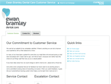 Tablet Screenshot of ewanbramleydentalcare.customersure.com